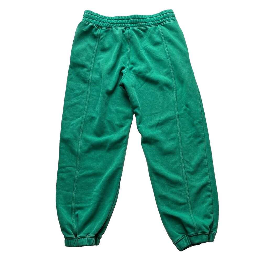 FP Movement Free People Sweatpants Green M Relaxed Barrel Leg Pleated Joggers - Picture 3 of 14